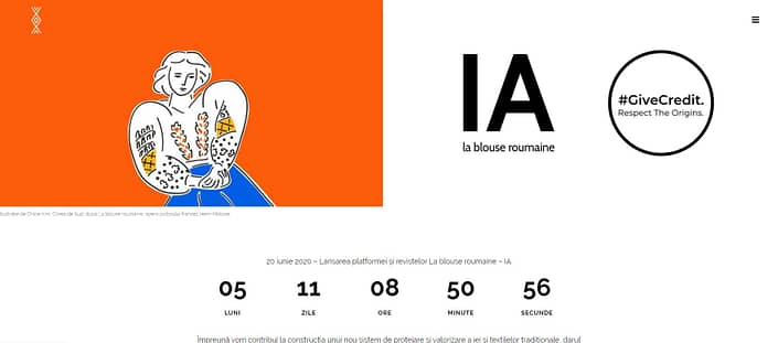 La Blouse Roumaine web, creare site website, website, web design, UI design, design