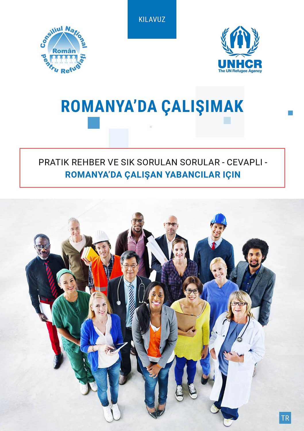 Angajat in Romania, turca, ghid, brosura, publishing design