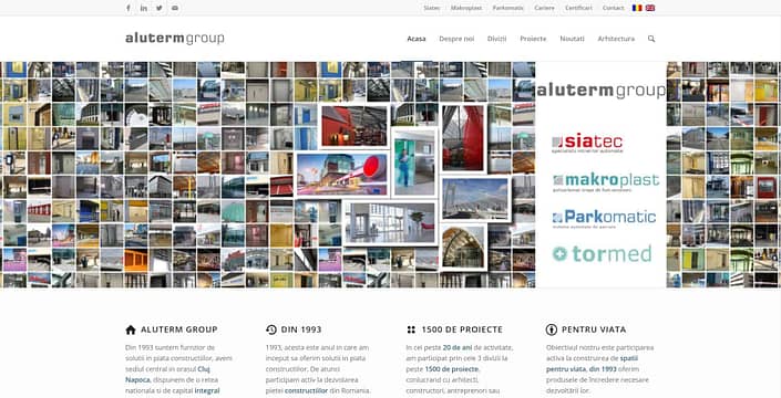 Aluterm Group, creare site web