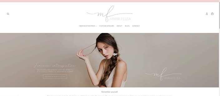 Maria Felea website, creare site web, web design, design